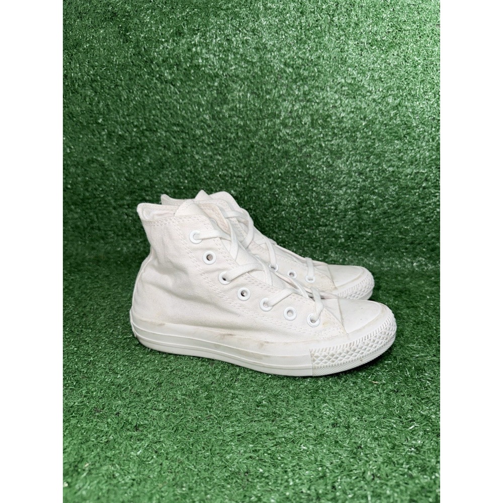 Converse Shoes Women Size 5.5 Chuck Taylor All Star High Top White Skate Sneaker - Picture 3 of 11